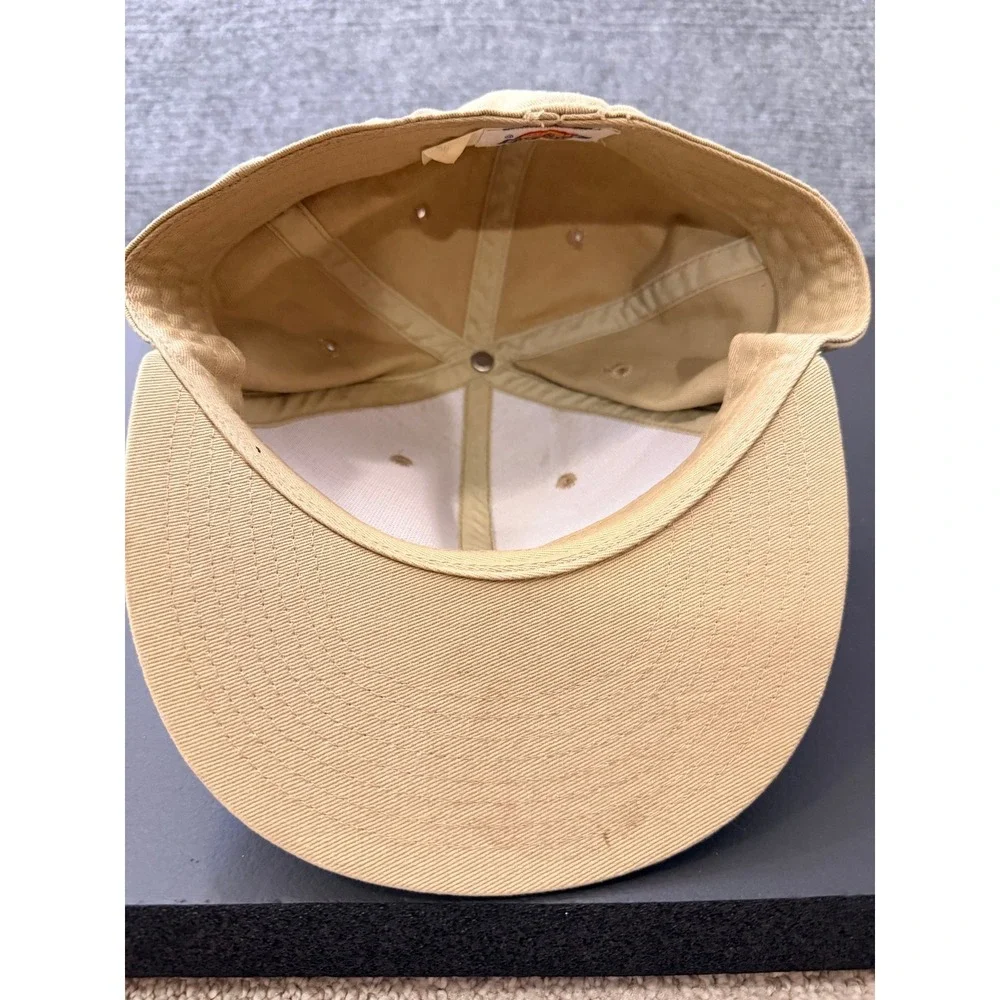 Dickies Vintage Mens Hat‎ Cap Flat Bill Strapback Adjustable Tan Khaki